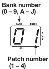 ZOOM B91UT - Group name/Bank number/Patch number - 1