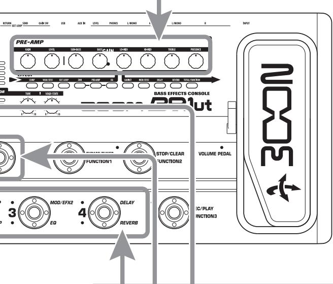 ZOOM B91UT - Press the foot switch for the module to be switched on and off. - 4