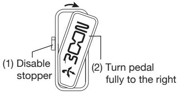 ZOOM B91UT - With the expression pedal fully raised, press the [STORE/SWAP] key. - 7