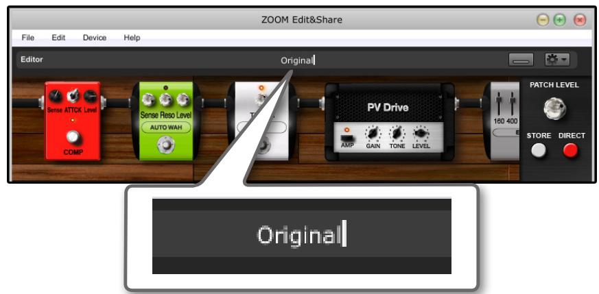 ZOOM EDIT SHARE - Renaming patches - 1