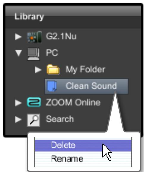 ZOOM EDIT SHARE - Deleting patch groups - 1