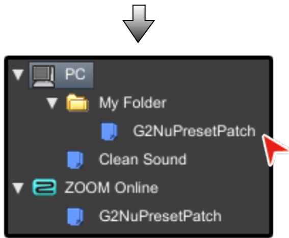 ZOOM EDIT SHARE - Copying the online patches from ZOOM Online - 2