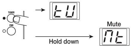 ZOOM FIRE-30 - Press the [TUNER] key in the patch section. - 1