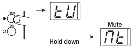 ZOOM FIRE-36 - Press the [TUNER] key in the patch section. - 1