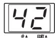 ZOOM FIRE-36 - While the reference pitch is shown, you can use the [] / [] keys to change the setting. - 1