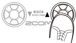 ZOOM G1N - Select the store/copy target bank and patch number - 2