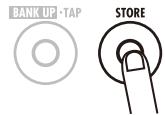ZOOM G1N - Press the [STORE] key once more - 2