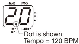 ZOOM G1N - Adjust the tempo - 4