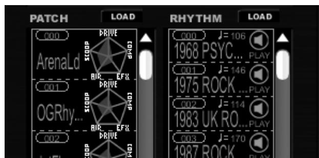 ZOOM G1U - Use the search function to find a patch and rhythm pattern - 4