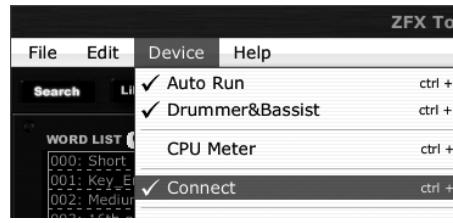 ZOOM G1U - Using the application together with ZFX Tools - 3