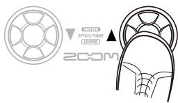 ZOOM G1U - To switch an effect module on and off - 1