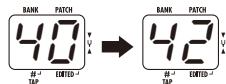 ZOOM G1U - Adjusting the reference pitch of the tuner - 4