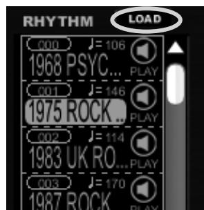 ZOOM G1U - Select a rhythm pattern - 1