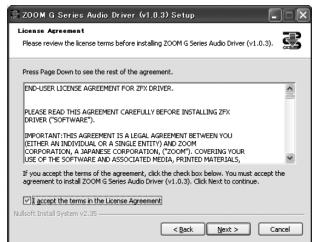 ZOOM G1U - License Agreement - 1