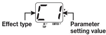 ZOOM G1X - Select the effect module/ parameter - 2
