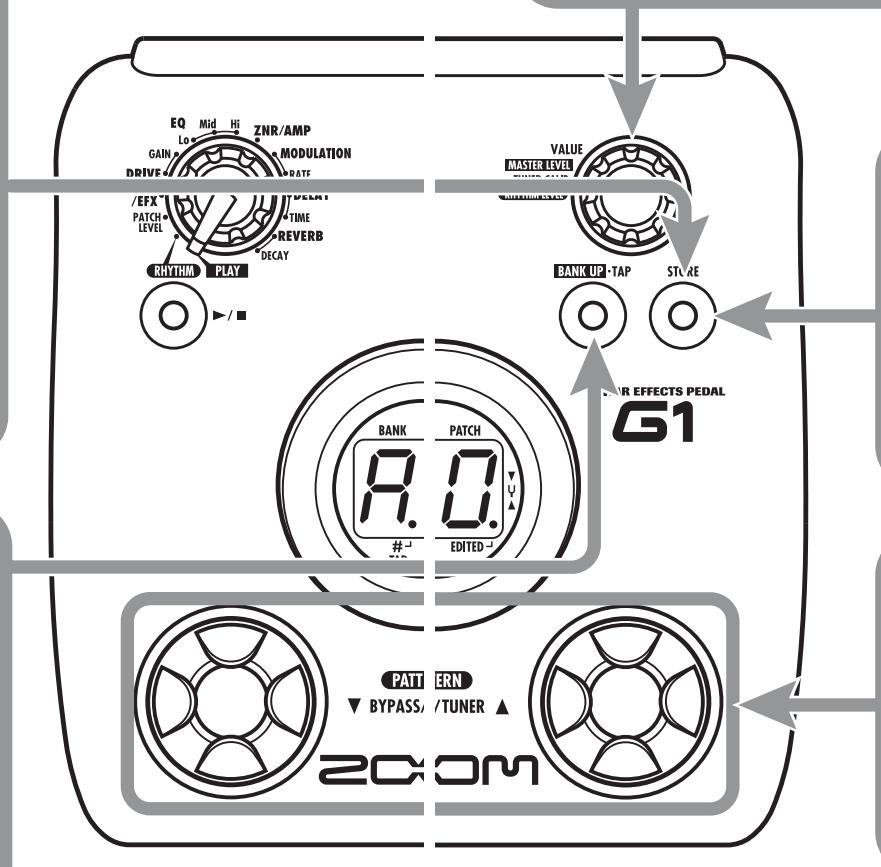 ZOOM G1X - To cancel the store process - 1