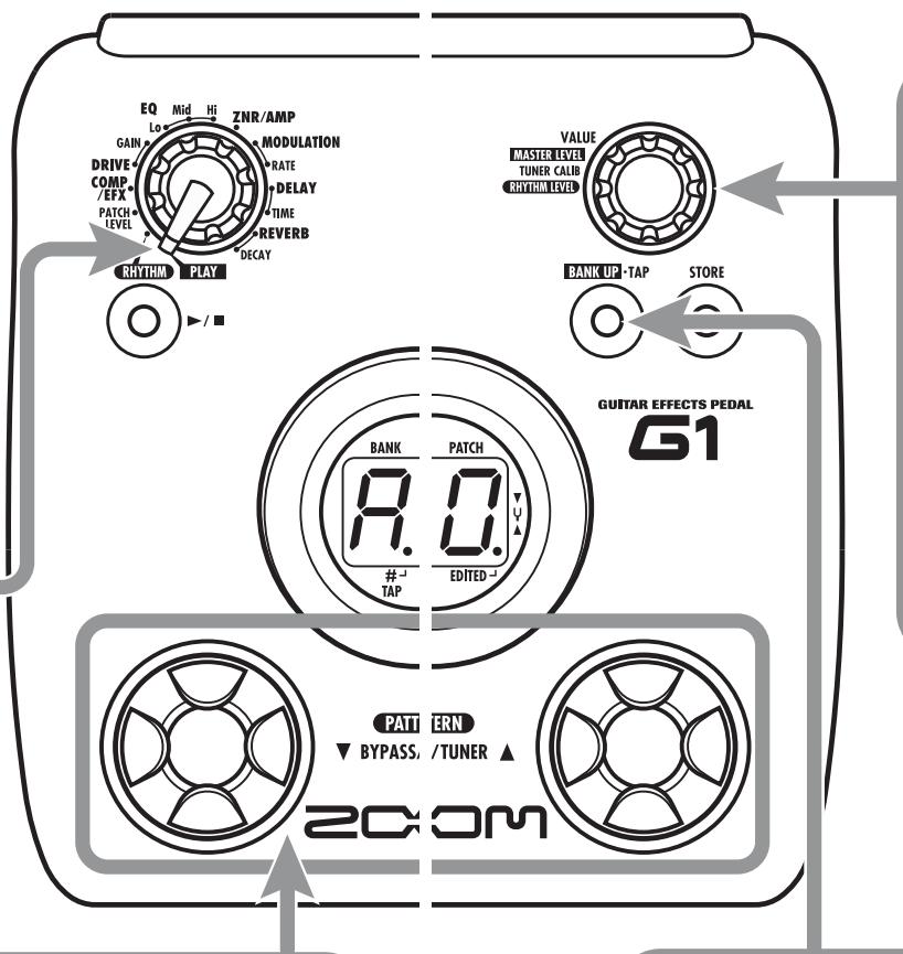 ZOOM G1X - Set the G1/G1X to play mode - 2