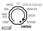 ZOOM G2.1U - Set the Module selector to the "CONTROL" position. - 1