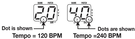 ZOOM G2.1U - Adjust the tempo - 1