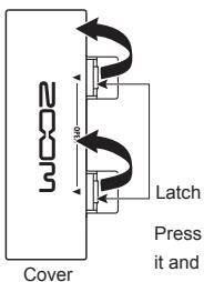ZOOM G2NU - Operating the unit on batteries - 1