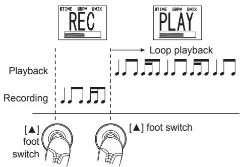 ZOOM G2NU - "REC" appears on the display and recording starts. - 2