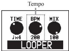 ZOOM G2NU - Adjust the tempo - 3