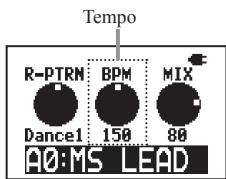 ZOOM G2NU - Adjust the tempo - 2