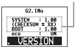 ZOOM G2NU - Check the current version - 1