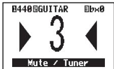 ZOOM G2NU - When set to other tuner types - 1