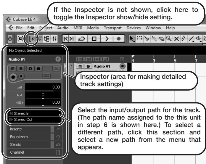 ZOOM G9.2TT - To create a new audio track, access the "Project" menu and select "Add track". In the submenu that appears, select "Audio". - 3
