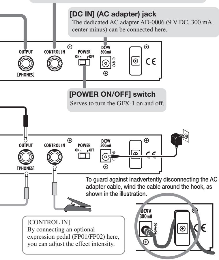 ZOOM GFX-1 - [CONTROL IN] jack - 1