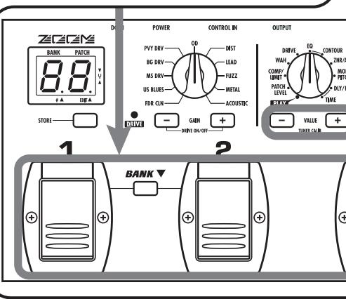 ZOOM GFX-1 - Tune the guitar - 1
