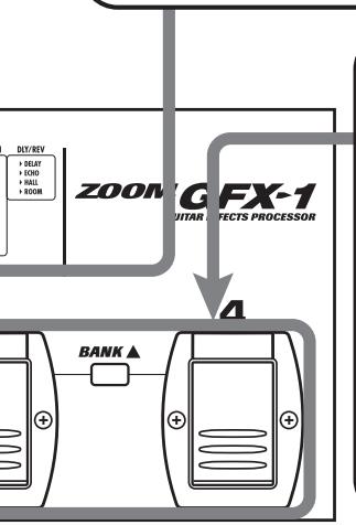 ZOOM GFX-1 - Adjust the parameter setting value - 1