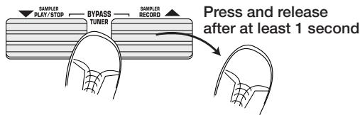 ZOOM GFX-707 - To set the GFX-707 to the bypass (mute) mode, press and immediately release both / foot switches in play mode. - 4