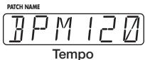ZOOM GFX-707 - To change the rhythm pattern type, tempo, or volume, operate parameter knobs 1 - 3 in play mode. - 6