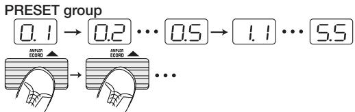 ZOOM GFX-707 - To switch patches in play mode, press one of the / foot switches. - 2