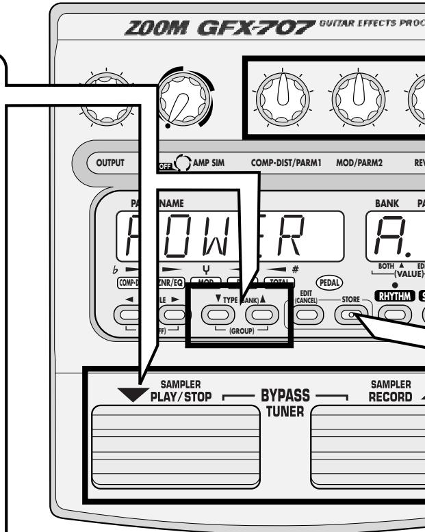 ZOOM GFX-707 - Selecting the effect sound (patch) - 3