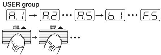 ZOOM GFX-707 - To switch patches in play mode, press one of the / foot switches. - 1