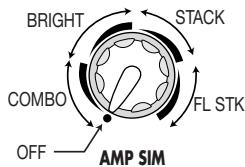 ZOOM GFX-707 - Selecting the Amp Simulator Type - 1