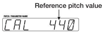 ZOOM GFX-8 - Adjusting the Reference Pitch of the Tuner - 1