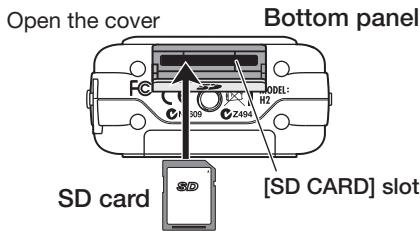 ZOOM H2 - About SD Cards - 1