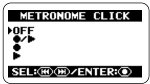 ZOOM H2 - Switch the metronome sounds on or off. - 1