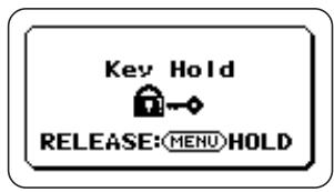 ZOOM H2 - Enable the key hold function. - 1