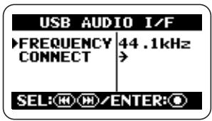 ZOOM H2 - Bring up the USB AUDIO I/F screen. - 1