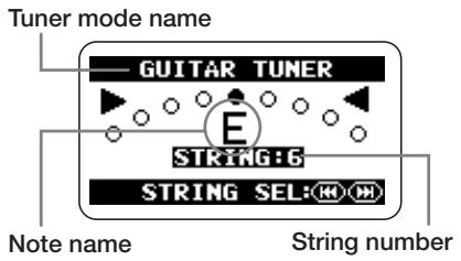 ZOOM H2 - Select the desired tuner mode. - 1