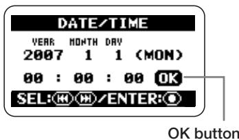 ZOOM H2 - Confirm the date and time setting. - 1