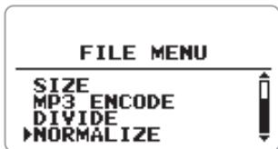 ZOOM H4 - Écran d'accueil du mode stéréo, pressez le centre de la touche [MENU]. - 2