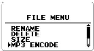 ZOOM H4 - Écran d'accueil du mode stéréo, pressez le centre de la touche [MENU]. - 2