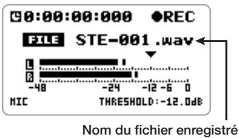ZOOM H4 - Pour activer la fonction d'arrêt automatique, tournez la molette jog afin d'amener le curseur sur "AUTO STP". puis pressez la molette jog. - 2