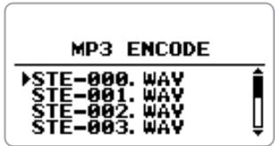 ZOOM H4 - Écran d'accueil du mode stéréo, pressez le centre de la touche [MENU]. - 3